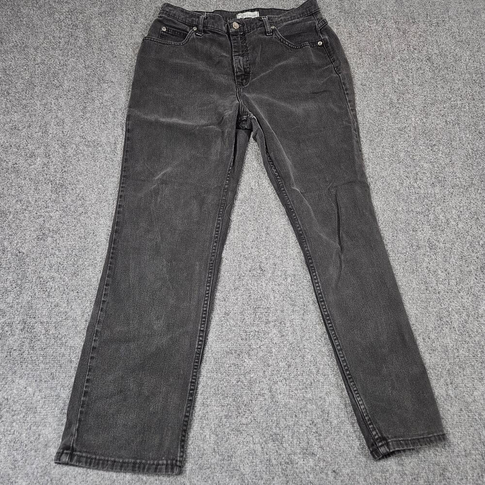 Vintage Riders Jeans Sz 12‎ M Lee Relaxed Fit Black Denim Grunge Workwear